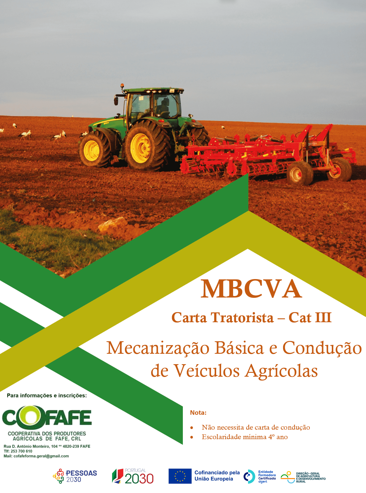 Mecanização Básica e Condução de Veículos Agrícolas de Categoria II